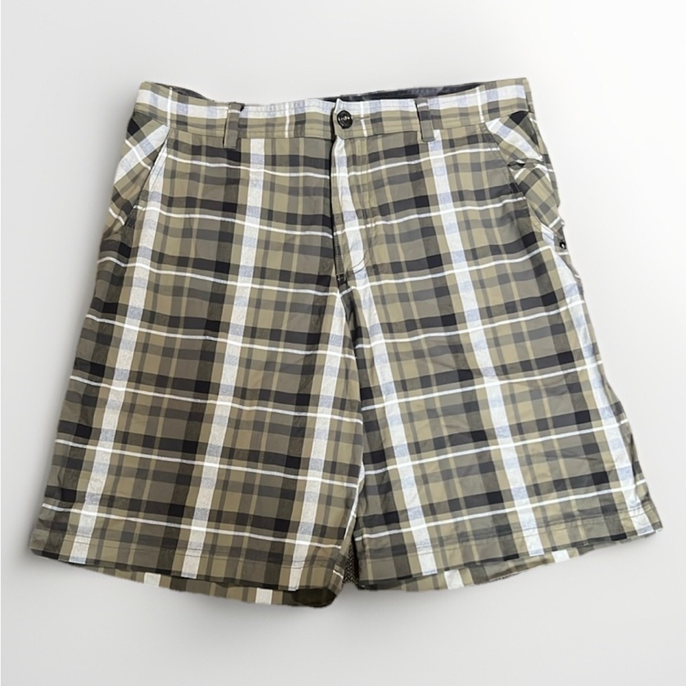 Lululemon Men's Green Plaid sz 36 Shorts